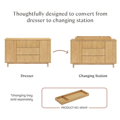 Babyletto Pogo Tambour Assembled Dresser - Honey - M29816HY