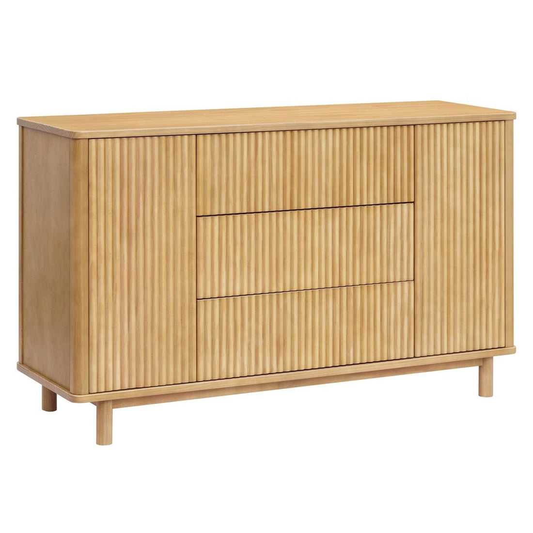 Babyletto Pogo Tambour Assembled Dresser - Honey - M29816HY