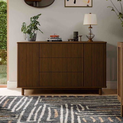Babyletto Pogo Tambour Assembled Dresser - Natural Walnut - M29816NL