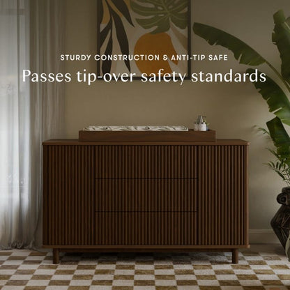 Babyletto Pogo Tambour Assembled Dresser - Natural Walnut - M29816NL
