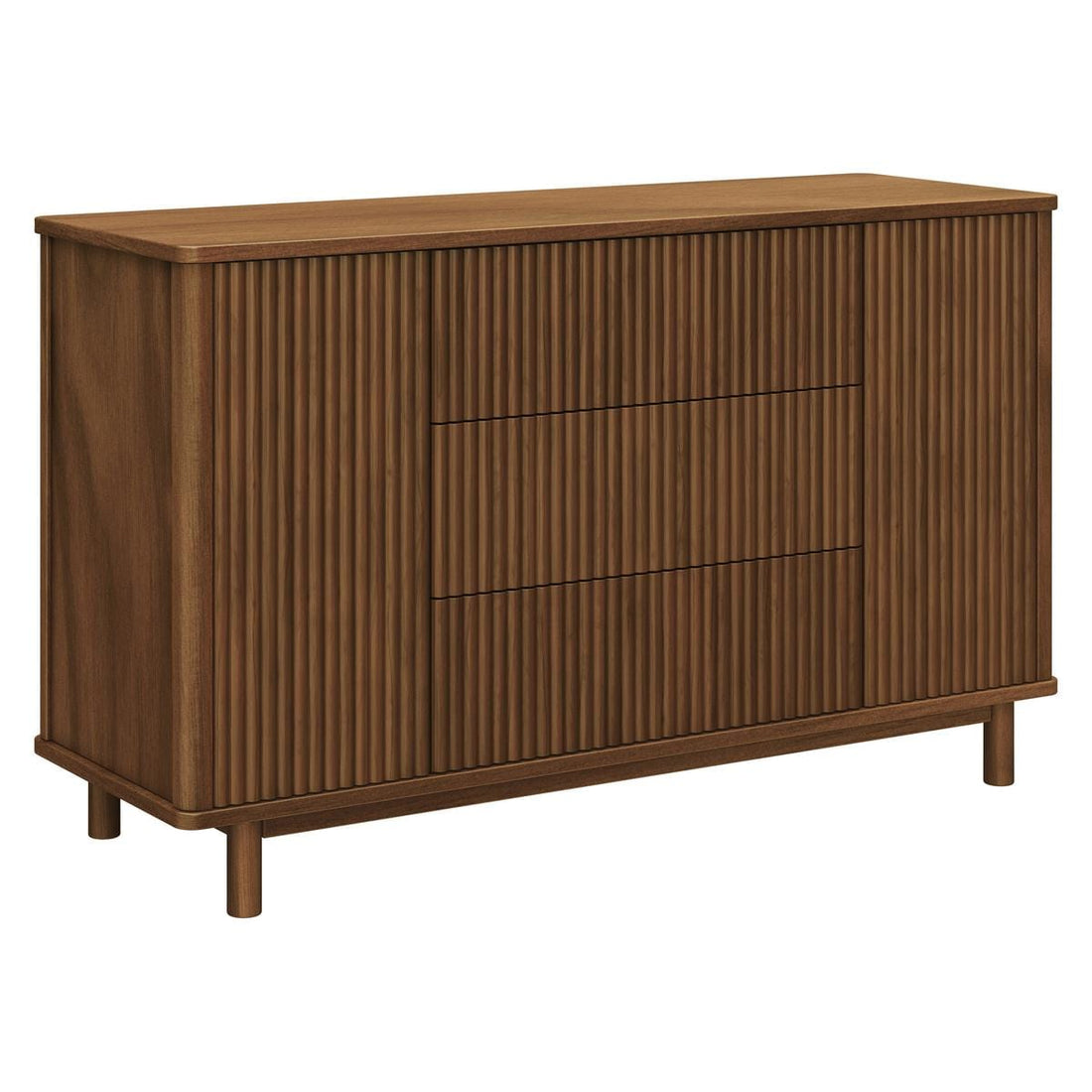 Babyletto Pogo Tambour Assembled Dresser - Natural Walnut - M29816NL