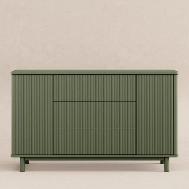 Babyletto Pogo Tambour Assembled Dresser - Olive - M29816OL