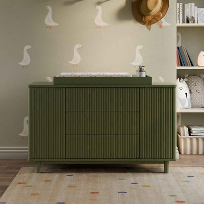 Babyletto Pogo Tambour Assembled Dresser - Olive - M29816OL