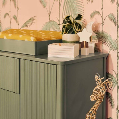 Babyletto Pogo Tambour Assembled Dresser - Olive - M29816OL