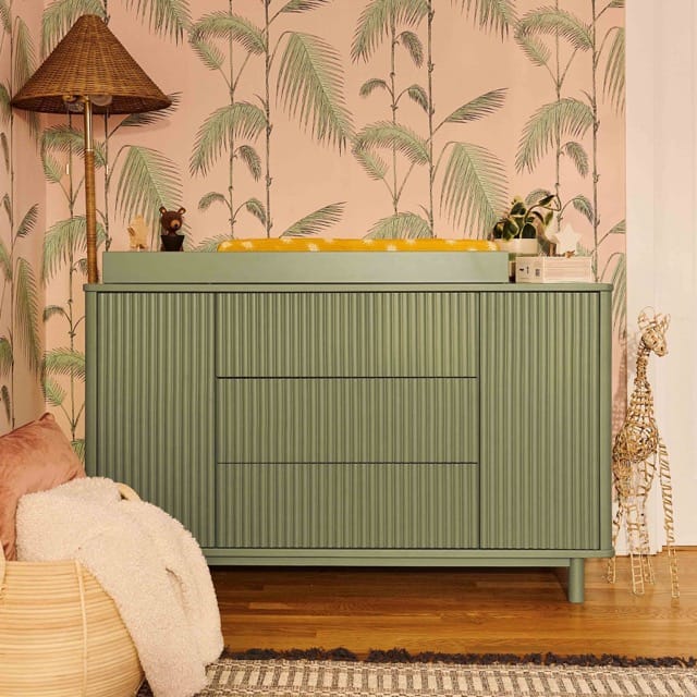 Babyletto Pogo Tambour Assembled Dresser - Olive - M29816OL