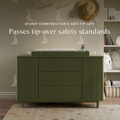 Babyletto Pogo Tambour Assembled Dresser - Olive - M29816OL
