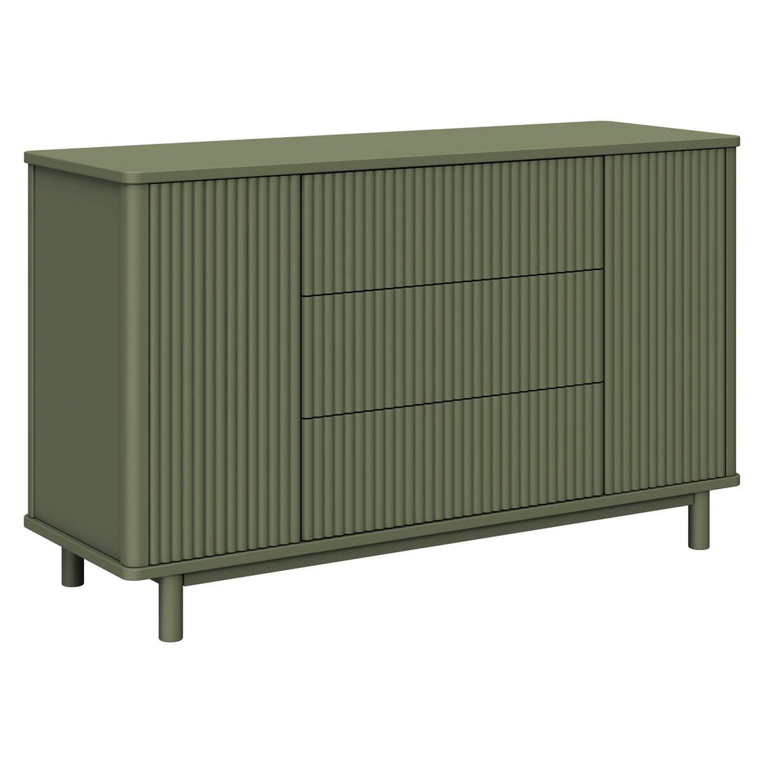Babyletto Pogo Tambour Assembled Dresser - Olive - M29816OL