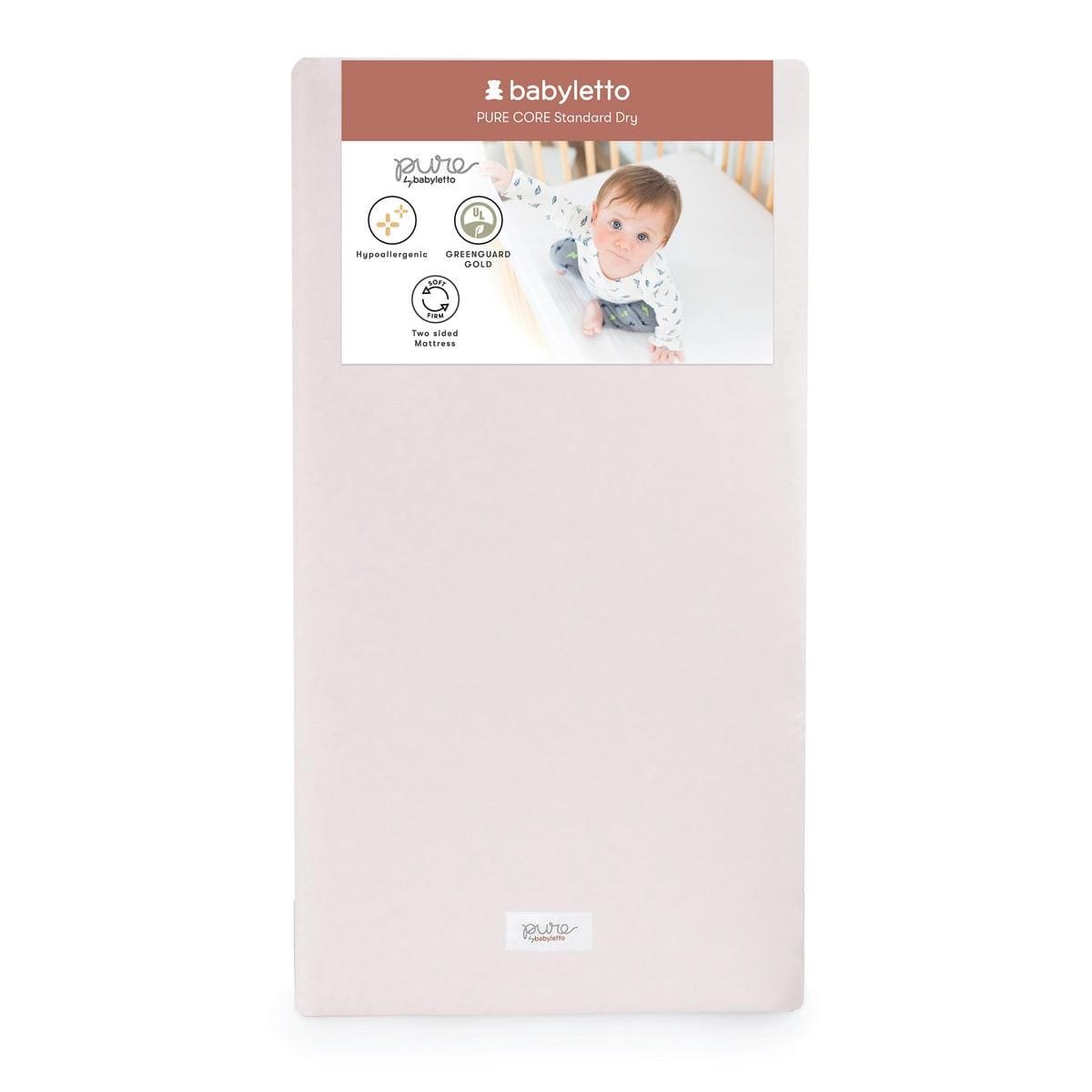 Babyletto Pure Core Crib Mattress w/ Dry Waterproof Cover (2-Stage) - M5322BB