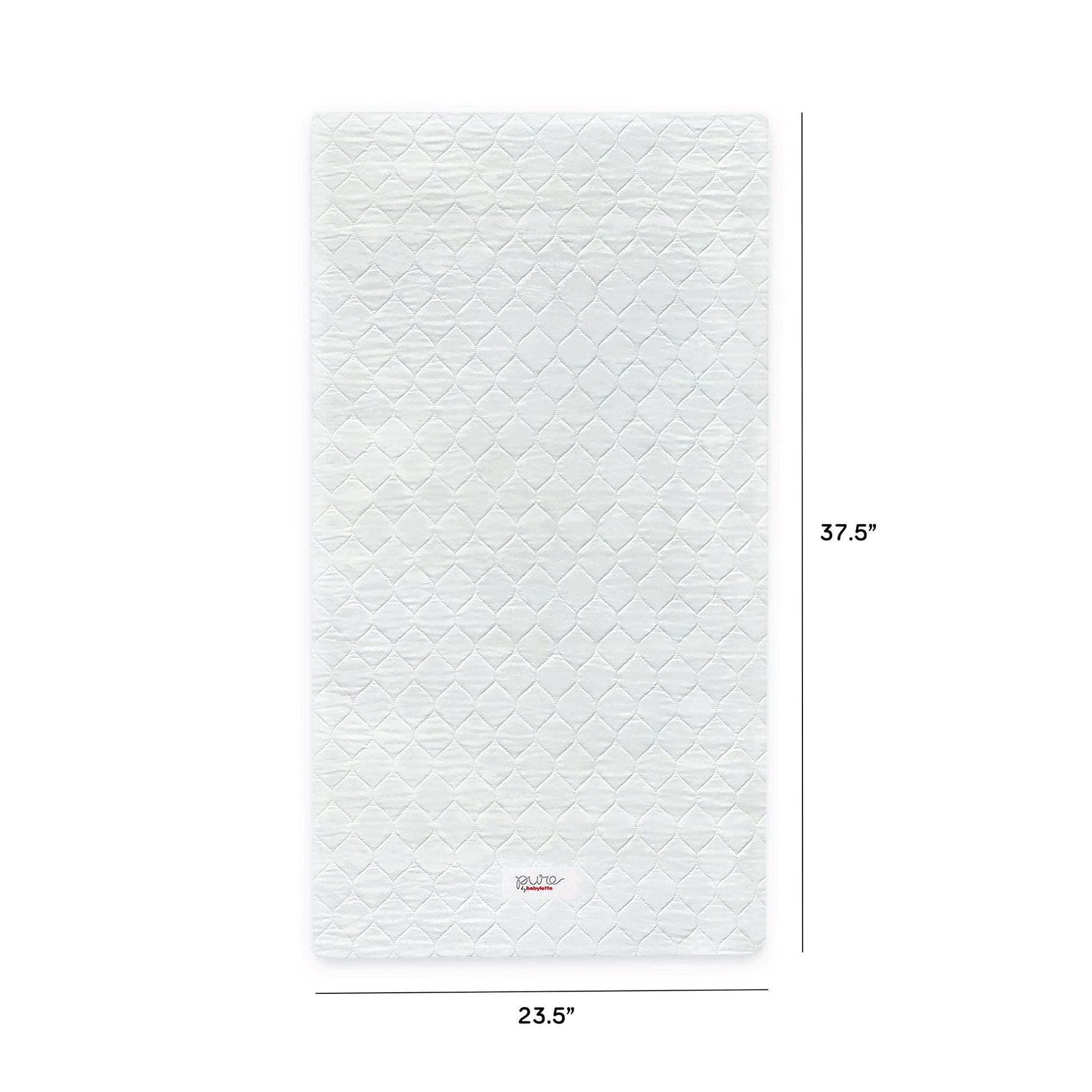 Babyletto Pure Core Mini Crib Mattress w/ Hybrid Quilted Waterproof Cover (Lightweight) - M5346C