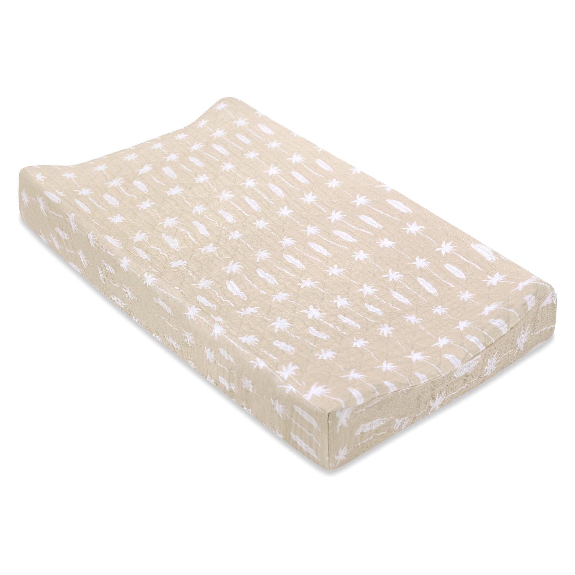 Babyletto Quilted Changing Pad Cover in GOTS Certified Organic Muslin Cotton - Beach Bum - T27037