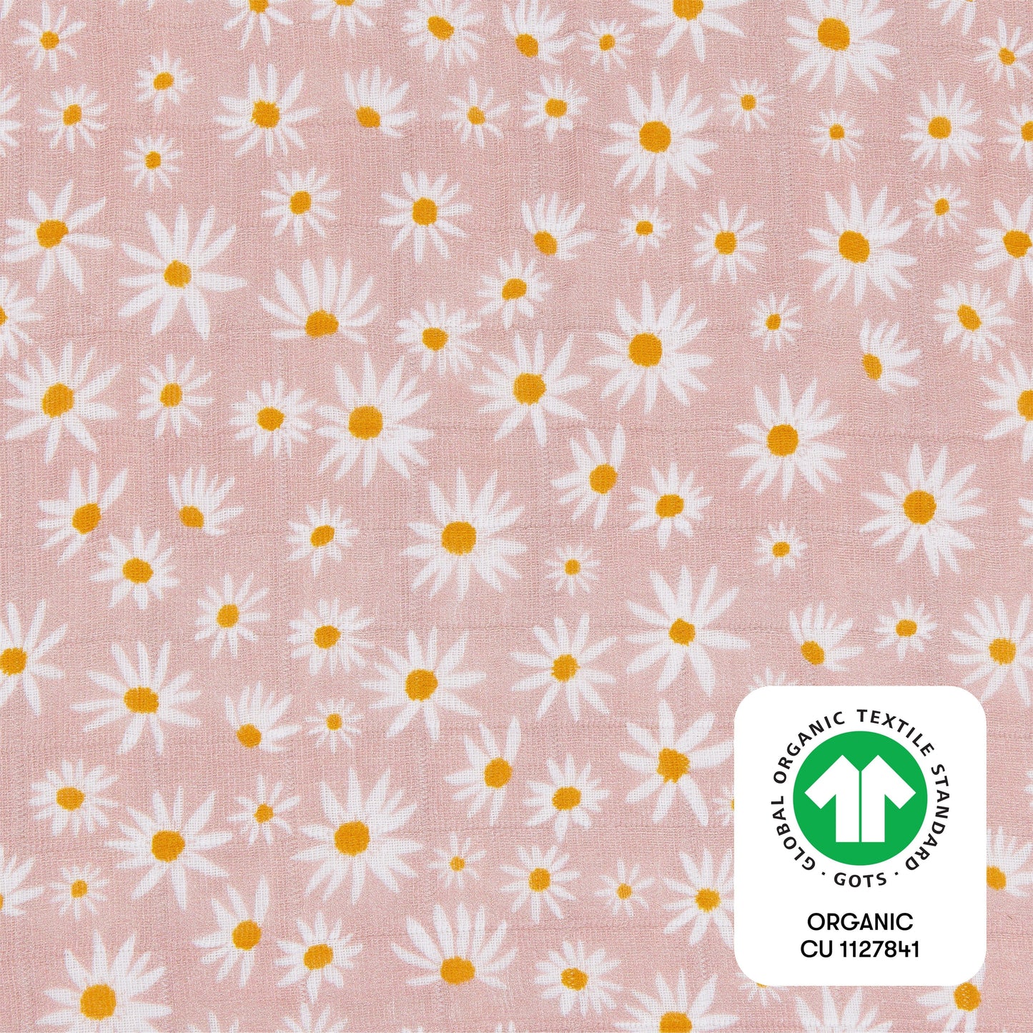 Babyletto Quilted Changing Pad Cover in GOTS Certified Organic Muslin Cotton - Daisy - T28037