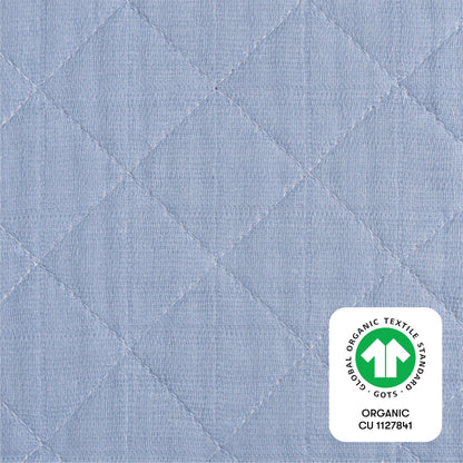 Babyletto Quilted Changing Pad Cover in GOTS Certified Organic Muslin Cotton - Dewdrop - T29637DP