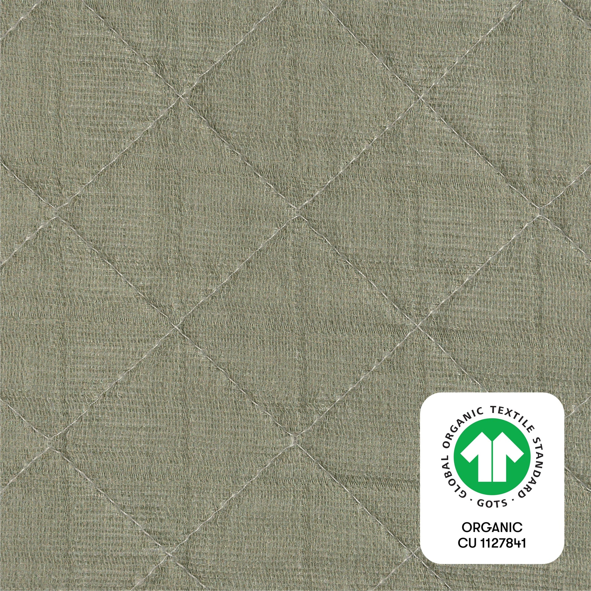 Babyletto Quilted Changing Pad Cover in GOTS Certified Organic Muslin Cotton - Matcha - T29737MCA