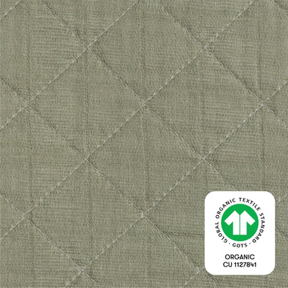 Babyletto Quilted Changing Pad Cover in GOTS Certified Organic Muslin Cotton - Matcha - T29737MCA