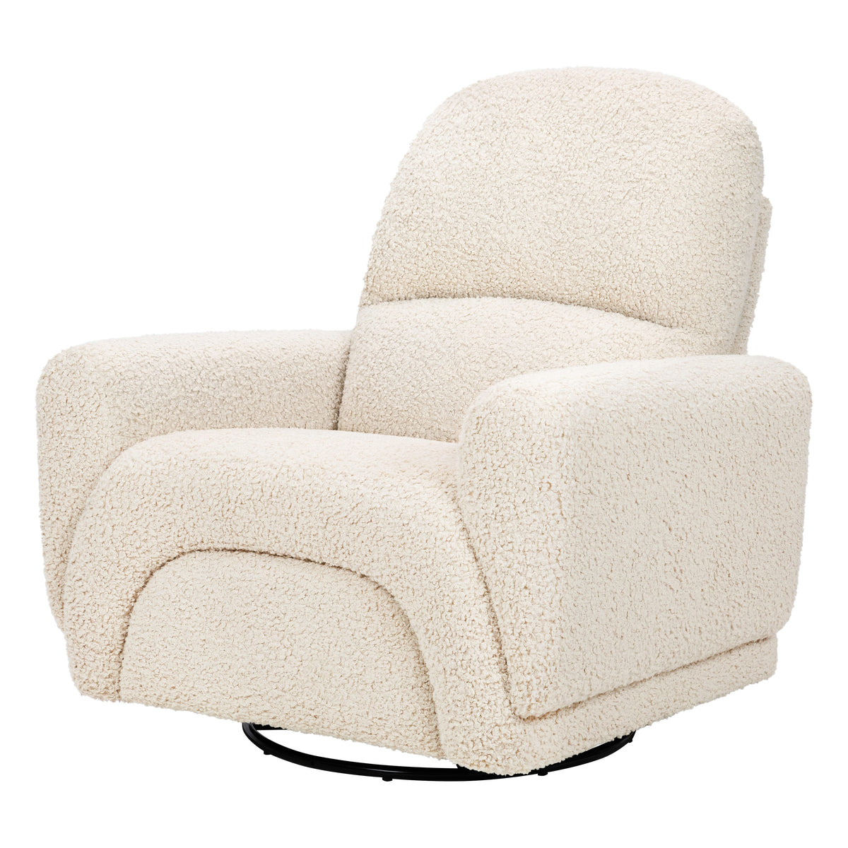 Babyletto Rainbow Recliner and Swivel Glider in Teddy Loop - Almond Teddy Loop