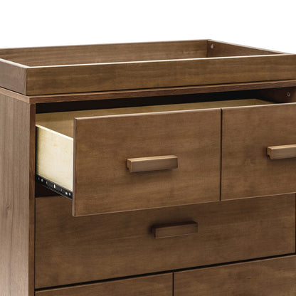 Babyletto Scoot 3-Drawer Changer Dresser w/Removable Changing Tray - Natural Walnut - M5823NL