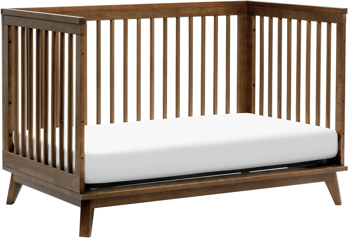Babyletto Scoot 3-in-1 Convertible Crib w/Toddler Bed Conversion Kit - Natural Walnut - M5801NL