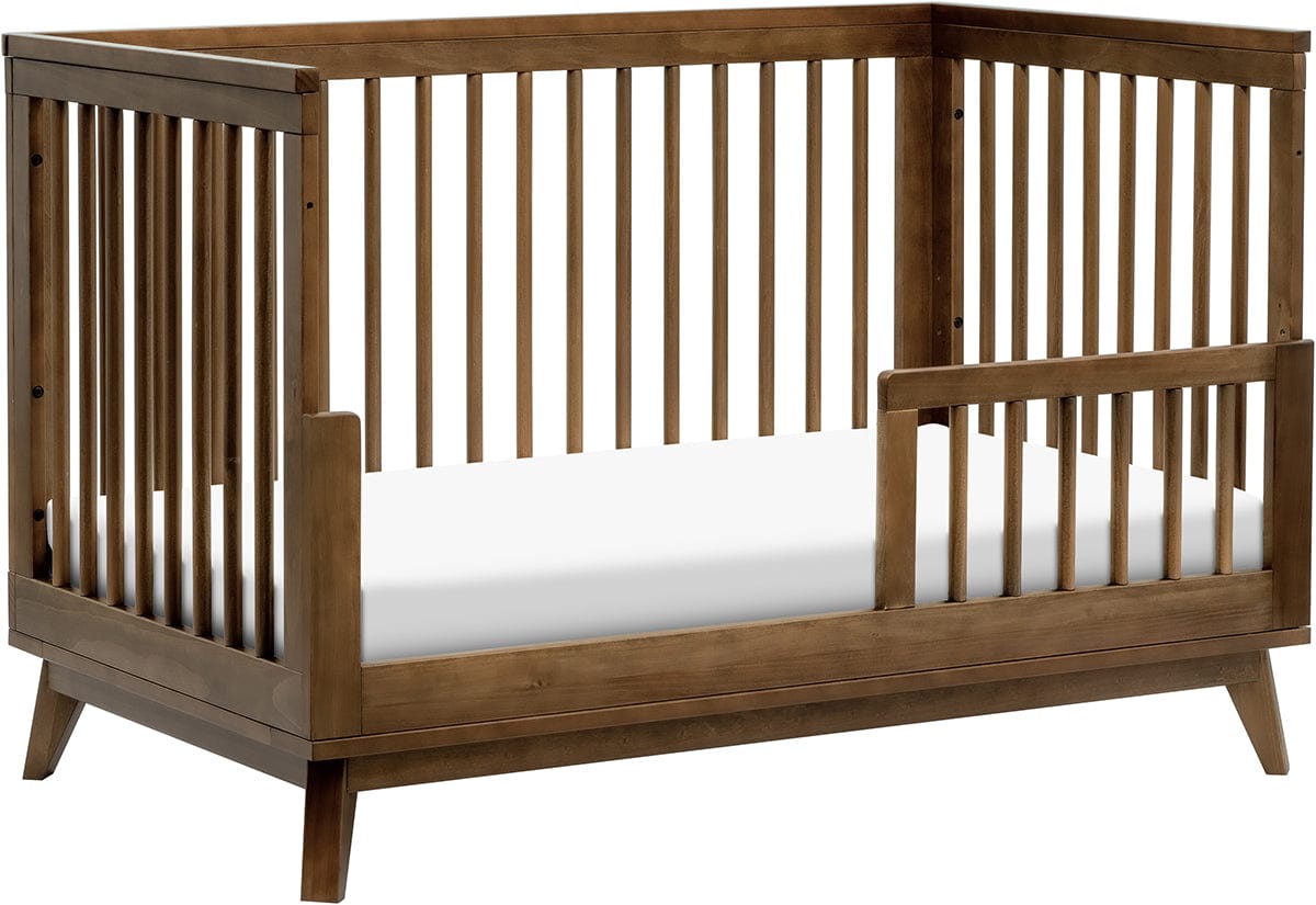 Babyletto Scoot 3-in-1 Convertible Crib w/Toddler Bed Conversion Kit - Natural Walnut - M5801NL