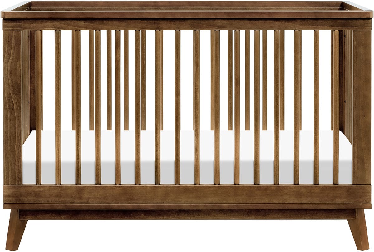 Babyletto Scoot 3-in-1 Convertible Crib w/Toddler Bed Conversion Kit - Natural Walnut - M5801NL