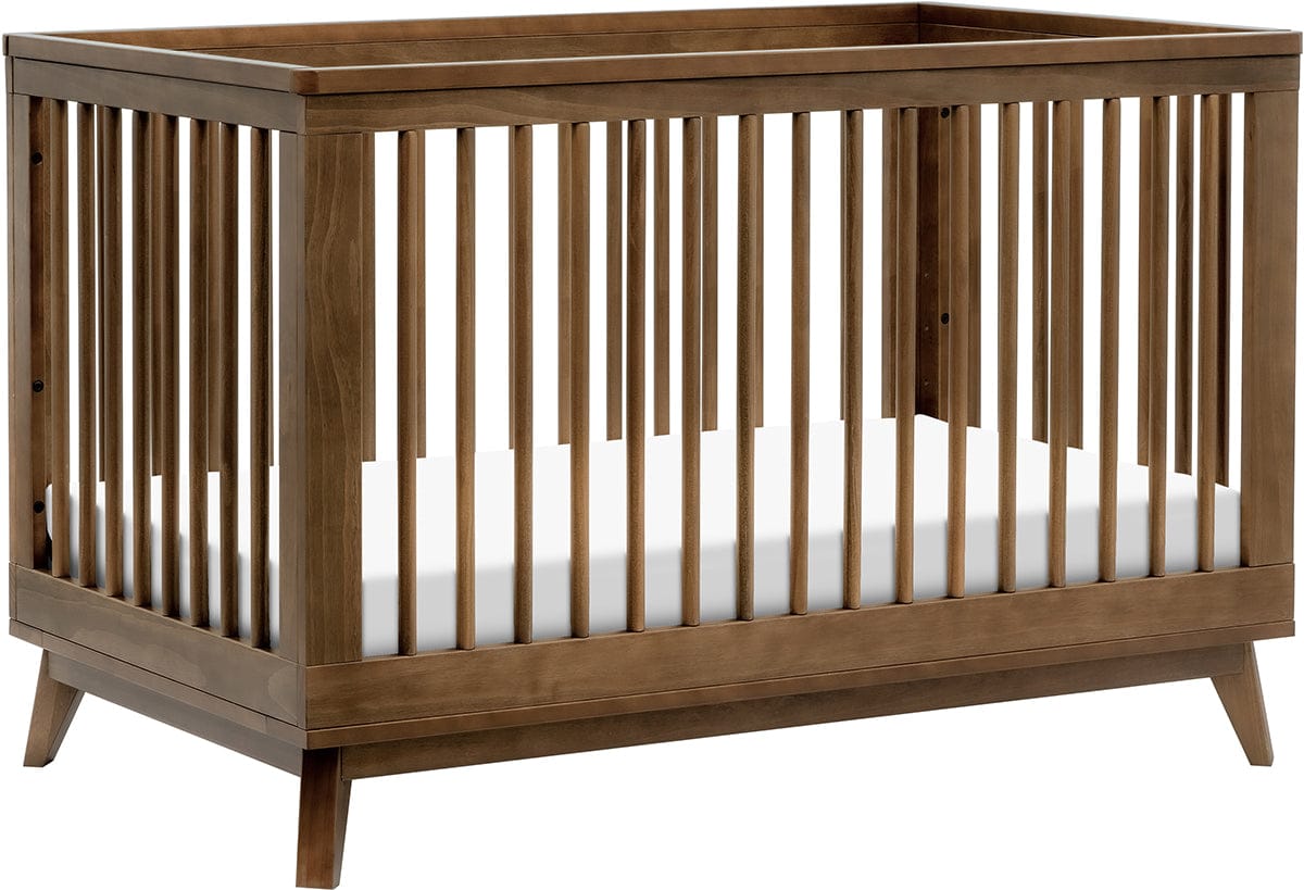 Babyletto Scoot 3-in-1 Convertible Crib w/Toddler Bed Conversion Kit - Natural Walnut - M5801NL
