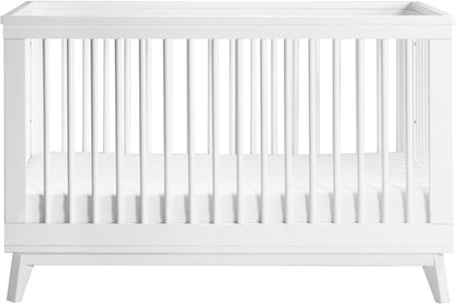 Babyletto Scoot 3-in-1 Convertible Crib w/Toddler Bed Conversion Kit - White - M5801W