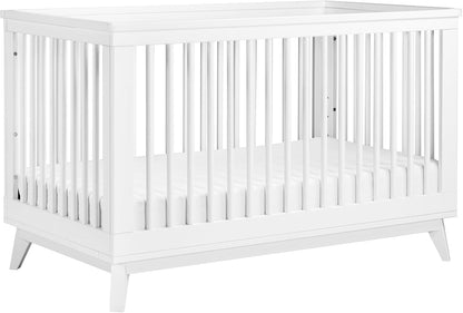 Babyletto Scoot 3-in-1 Convertible Crib w/Toddler Bed Conversion Kit - White - M5801W