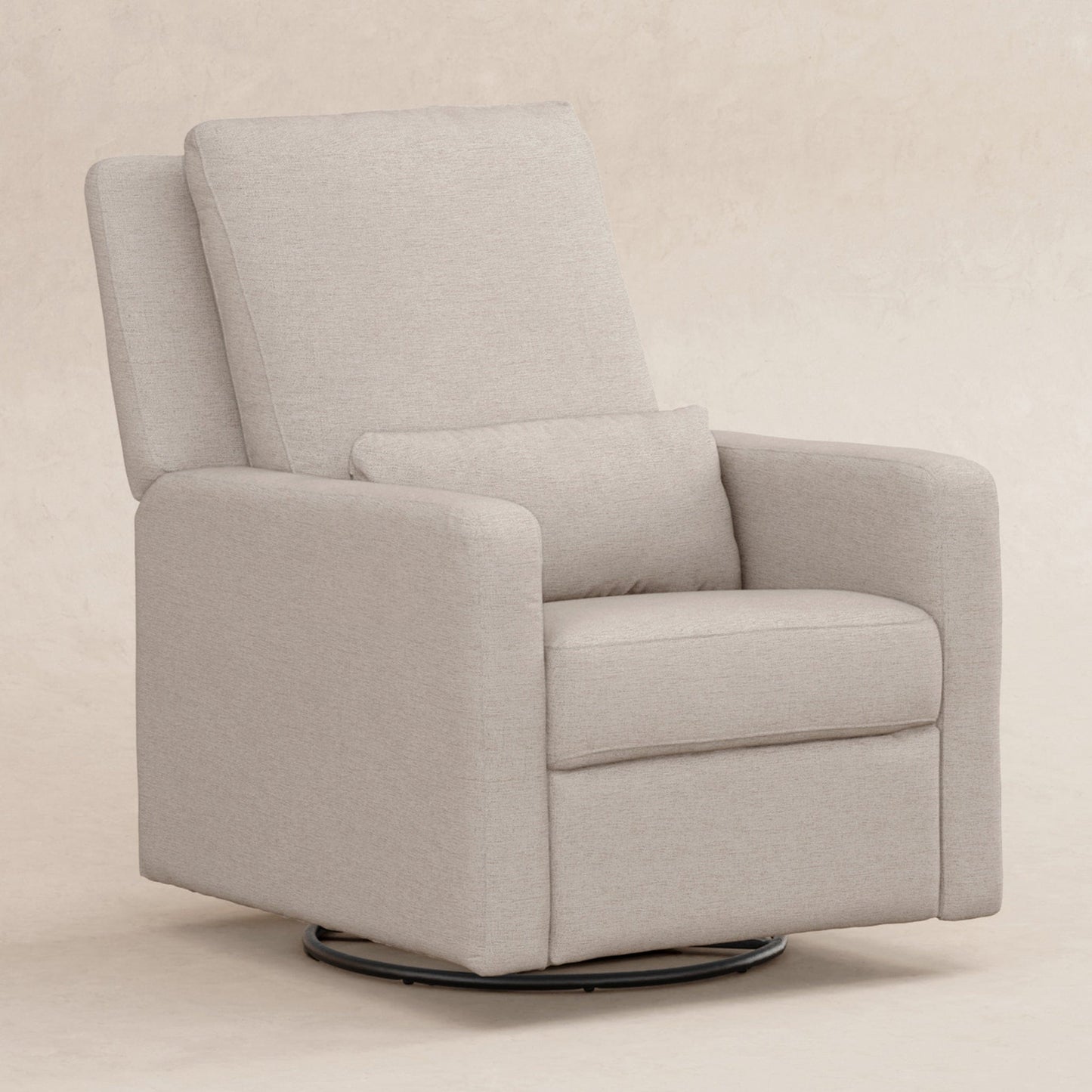 Babyletto Sigi Electronic Recliner and Swivel Glider w/ USB - Performance Beach Eco-Weave - M23085PBEW