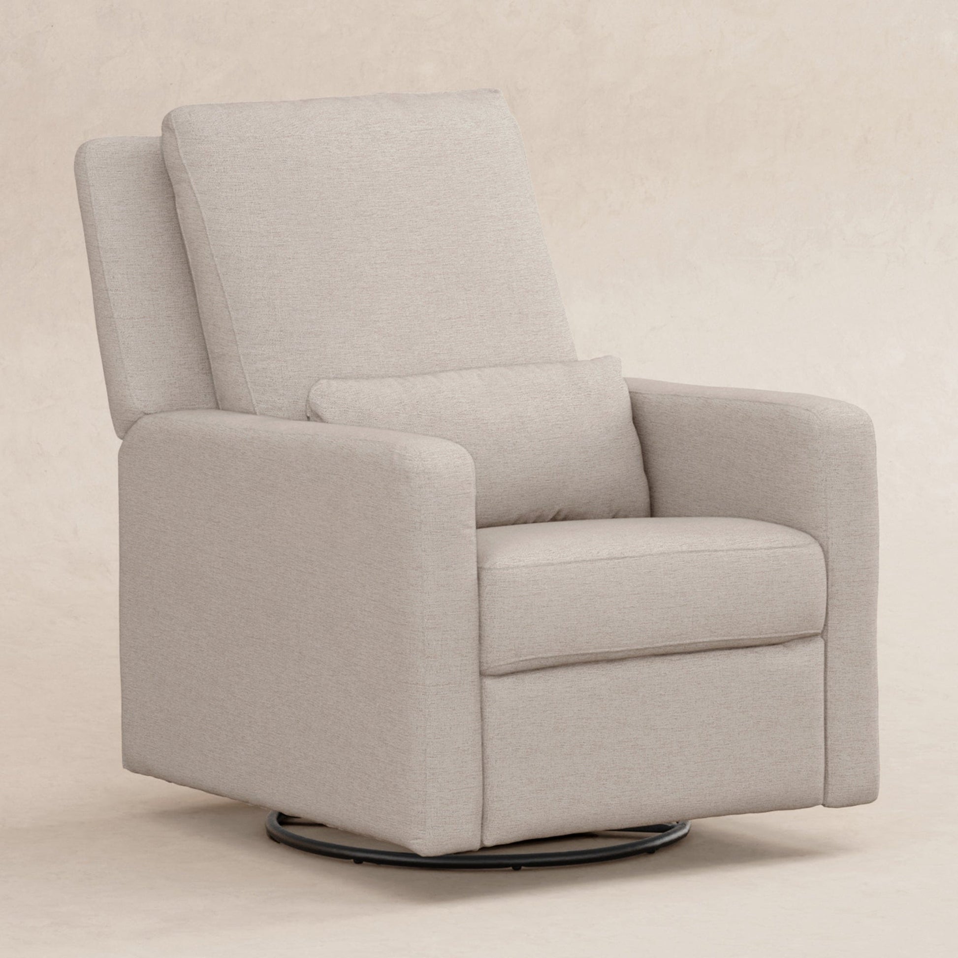 Babyletto Sigi Electronic Recliner and Swivel Glider w/ USB - Performance Beach Eco-Weave - M23085PBEW