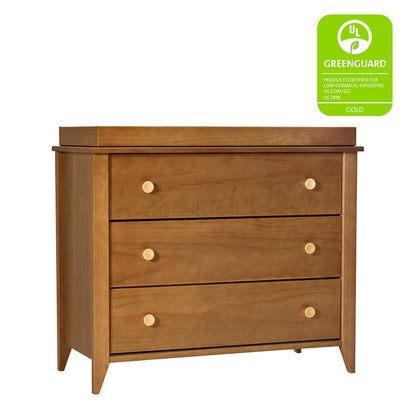 Babyletto Sprout 3-Drawer Changer Dresser w/Removable Changing Tray - Chestnut / Natural - M10323CTN
