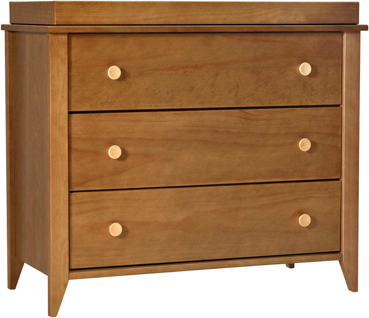 Babyletto Sprout 3-Drawer Changer Dresser w/Removable Changing Tray - Chestnut / Natural - M10323CTN