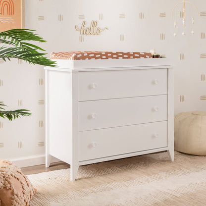 Babyletto Sprout 3-Drawer Changer Dresser w/Removable Changing Tray - White - M10323W