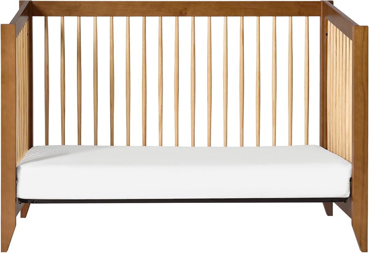 Babyletto Sprout 4-in-1 Convertible Crib w/Toddler Bed Conversion Kit - Chestnut / Natural - M10301CTN
