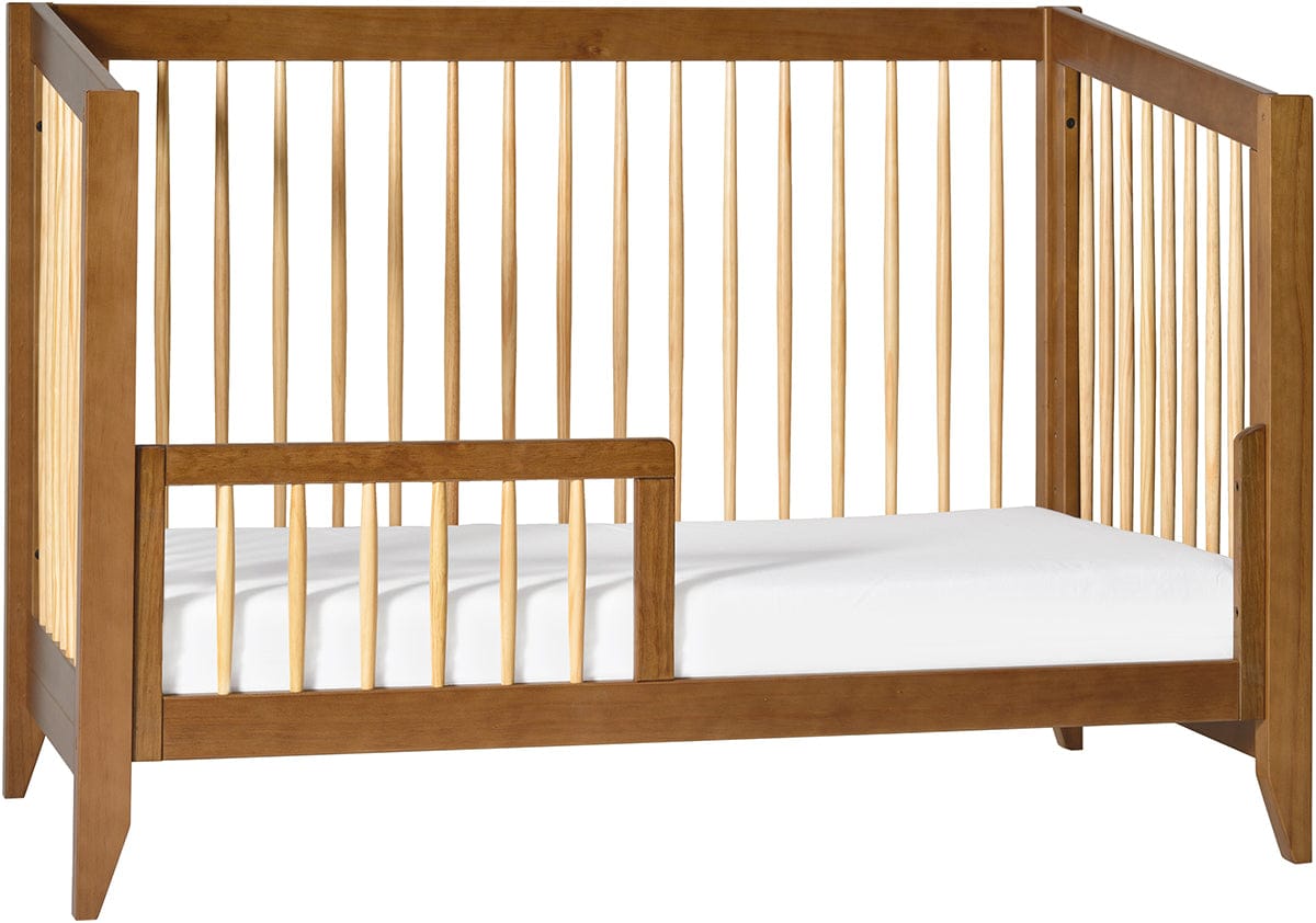 Babyletto Sprout 4-in-1 Convertible Crib w/Toddler Bed Conversion Kit - Chestnut / Natural - M10301CTN