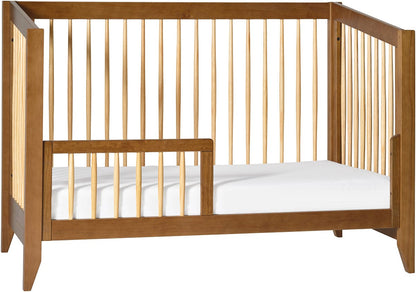 Babyletto Sprout 4-in-1 Convertible Crib w/Toddler Bed Conversion Kit - Chestnut / Natural - M10301CTN