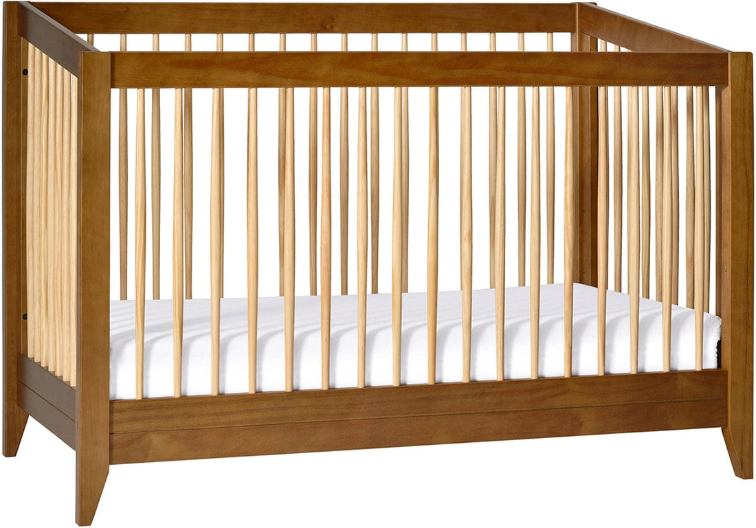 Babyletto Sprout 4-in-1 Convertible Crib w/Toddler Bed Conversion Kit - Chestnut / Natural - M10301CTN