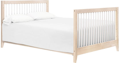 Babyletto Sprout 4-in-1 Convertible Crib w/Toddler Bed Conversion Kit - Washed Natural / White - M10301NXW