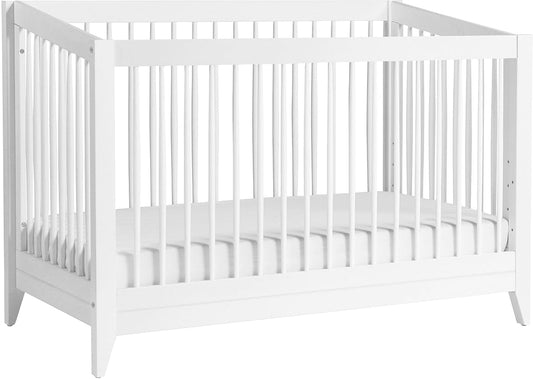 Babyletto Sprout 4-in-1 Convertible Crib w/Toddler Bed Conversion Kit - White - M10301W