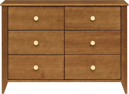 Babyletto Sprout 6-Drawer Double Dresser - Chestnut / Natural - M10326CTN