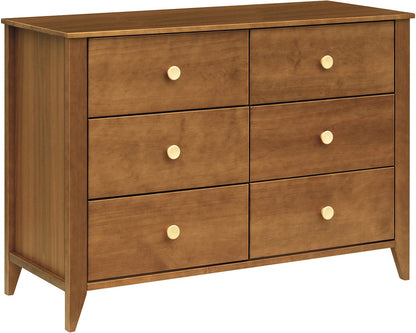 Babyletto Sprout 6-Drawer Double Dresser - Chestnut / Natural - M10326CTN