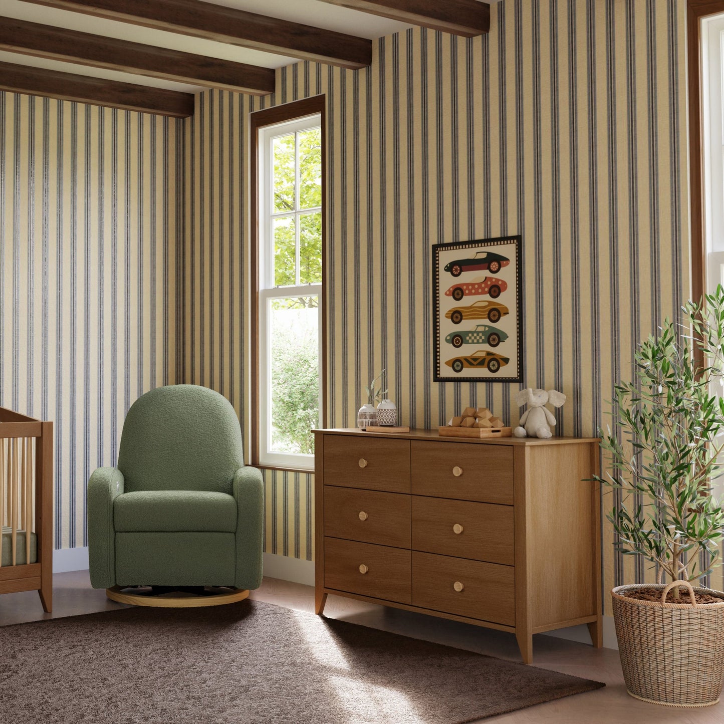 Babyletto Sprout 6-Drawer Double Dresser - Chestnut / Natural - M10326CTN