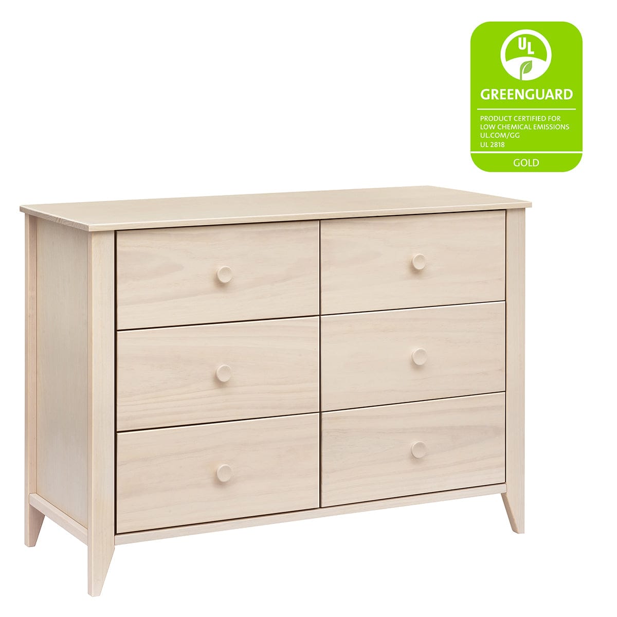 Babyletto Sprout 6-Drawer Double Dresser - Washed Natural - M10326NX