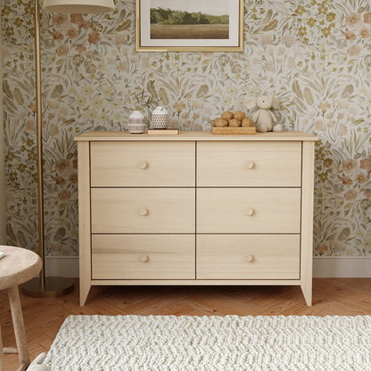 Babyletto Sprout 6-Drawer Double Dresser - Washed Natural - M10326NX