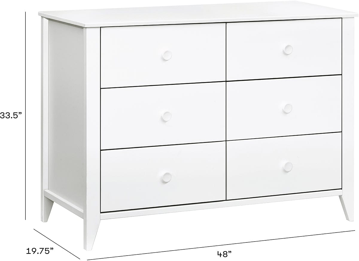 Babyletto Sprout 6-Drawer Double Dresser - White - M10326W