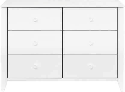 Babyletto Sprout 6-Drawer Double Dresser - White - M10326W