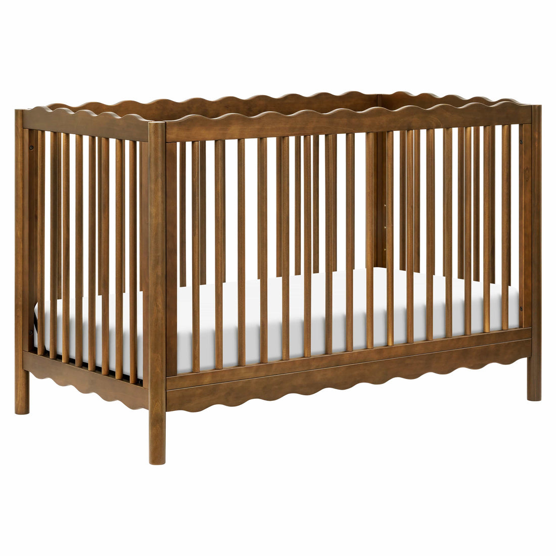 Babyletto Swell 4-in-1 Convertible Crib with Toddler Bed Conversion Kit - Natural Walnut