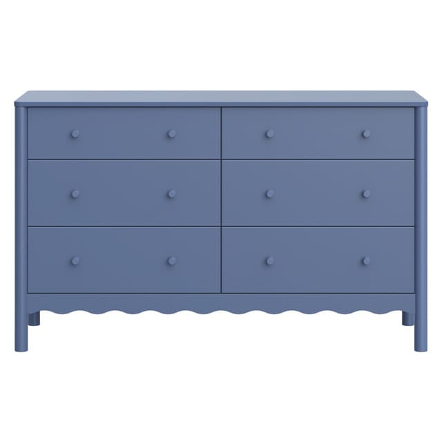 modern blue dresser Harbor 6 Drawer Dresser, Its mid Babyletto Swell 6-Drawer Assembled Dresser