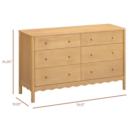 Babyletto Swell 6-Drawer Assembled Dresser - Honey - M27916HY