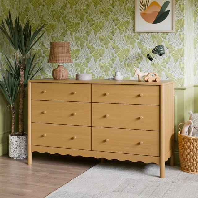 Babyletto Swell 6-Drawer Assembled Dresser - Honey - M27916HY