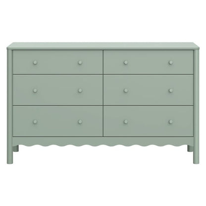 Babyletto Swell 6-Drawer Assembled Dresser - Light Sage - M27916LS