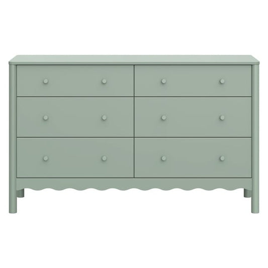 Babyletto Swell 6-Drawer Assembled Dresser - Light Sage - M27916LS